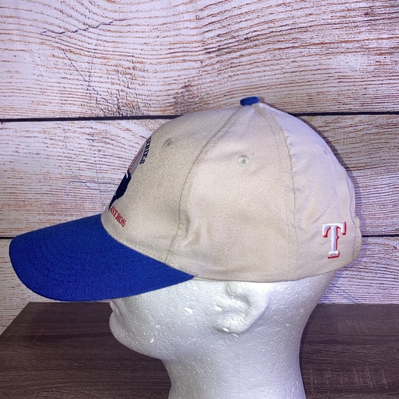 EUC Vintage 90's Lone Star Series Rangers Vs Astros Strapback Hat by BD&A - Picture 5 of 8